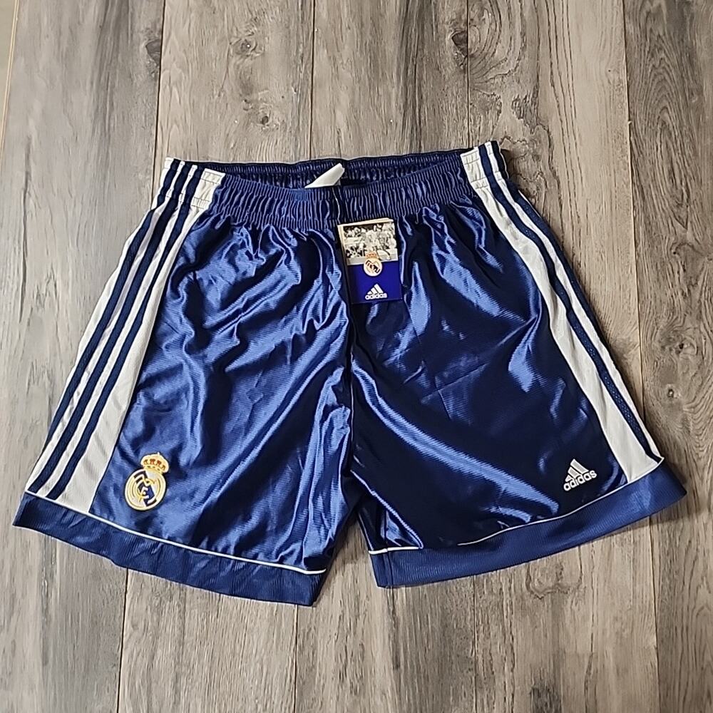 1998-1999 Vintage Real Madrid Adidas Shorts New With Tag Size XL